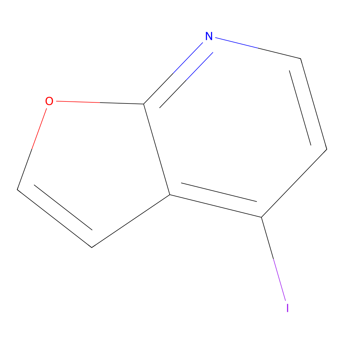 4-Iodofuro[2,3-b]pyridine molecular structure, CAS 1956371-40-6