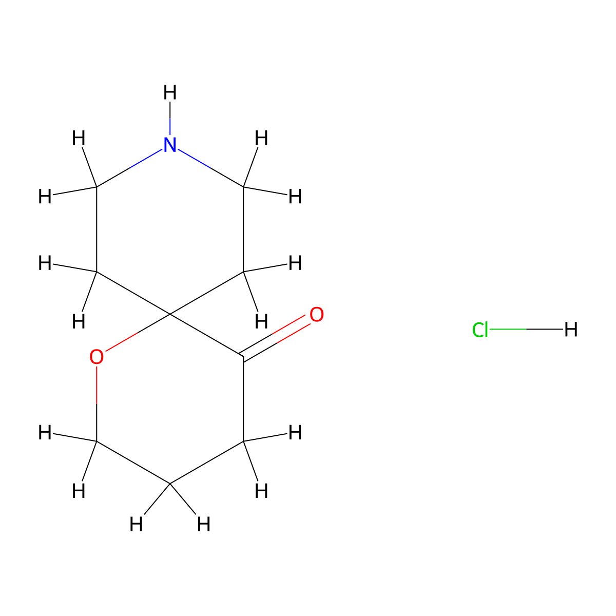 1-Oxa-9-azaspiro[5.5]undecan-5-one hydrochloride molecular structure, CAS 1956371-71-3