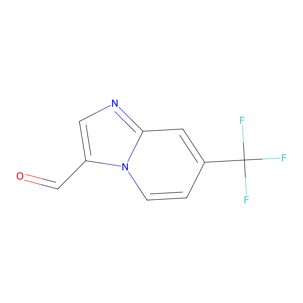 7-(Trifluoromethyl)imidazo[1,2-a]pyridine-3-carbaldehyde molecular structure, CAS 1956375-87-3