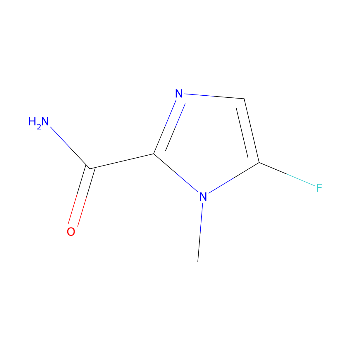 5-Fluoro-1-methyl-1H-imidazole-2-carboxamide molecular structure, CAS 1956376-03-6