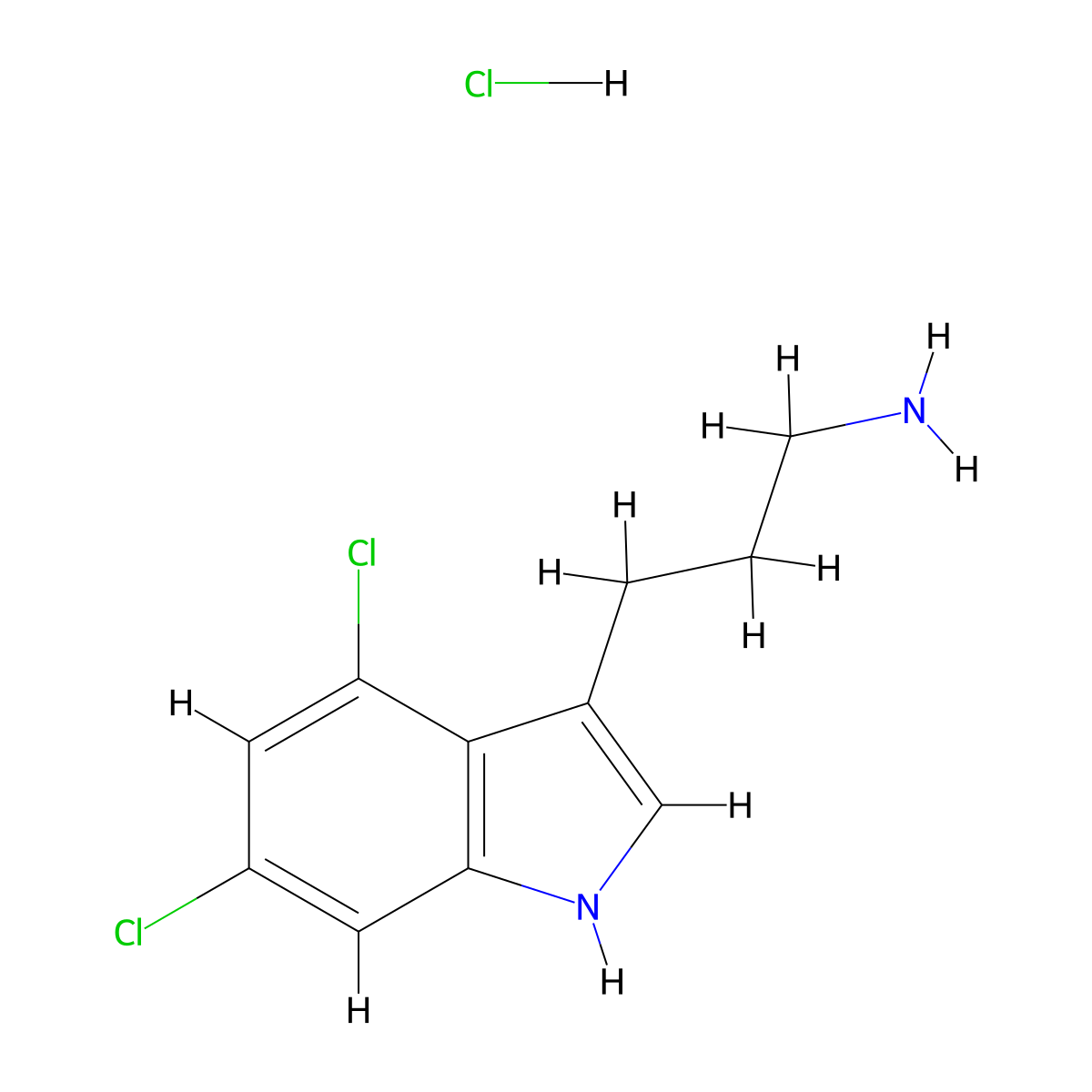 3-(4,6-Dichloro-1H-indol-3-yl)propan-1-amine hydrochloride molecular structure, CAS 1956376-29-6