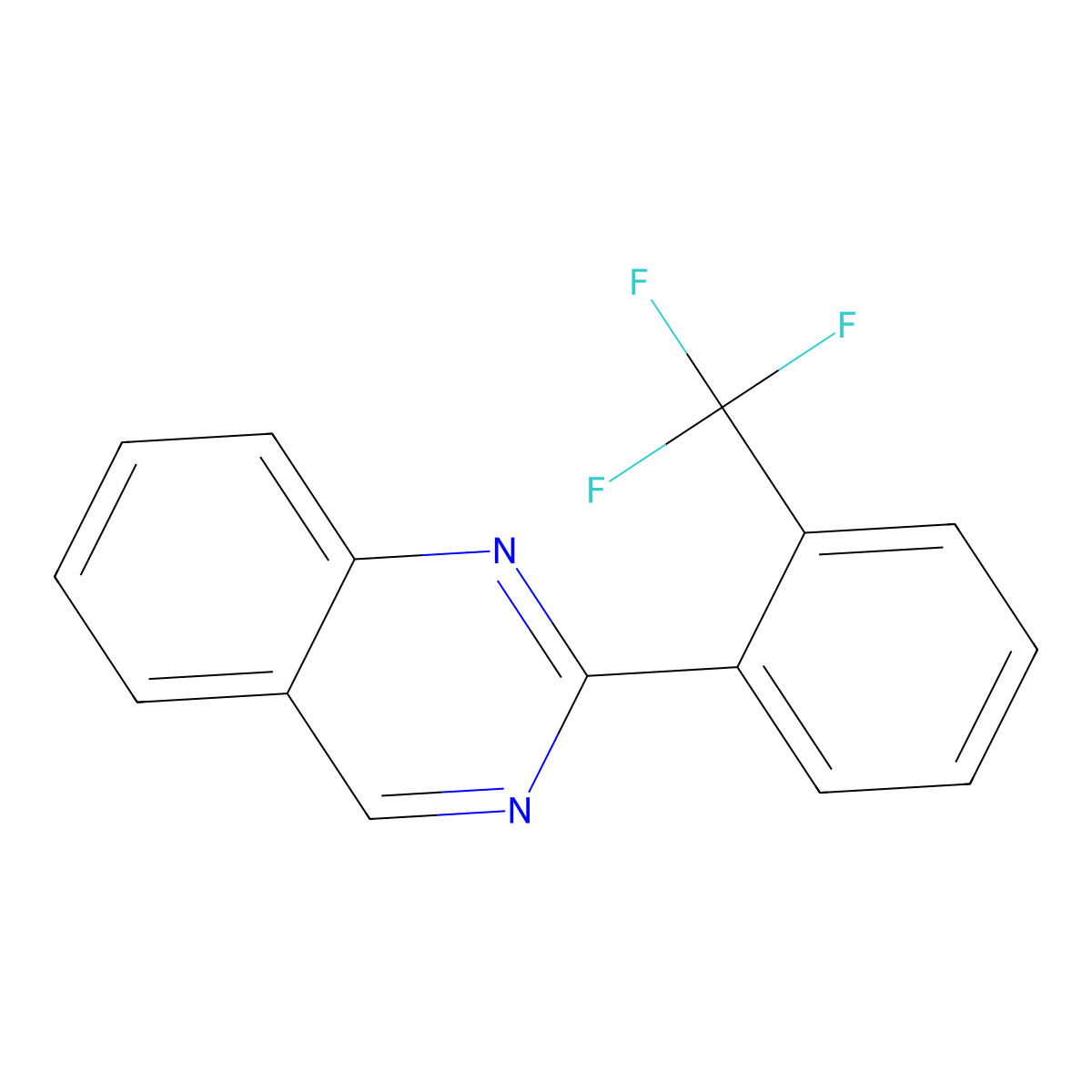 2-(2-(Trifluoromethyl)phenyl)quinazoline molecular structure, CAS 1956376-52-5