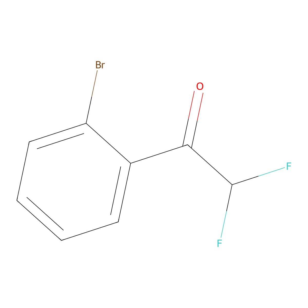 1-(2-Bromophenyl)-2,2-difluoroethanone molecular structure, CAS 1956376-82-1