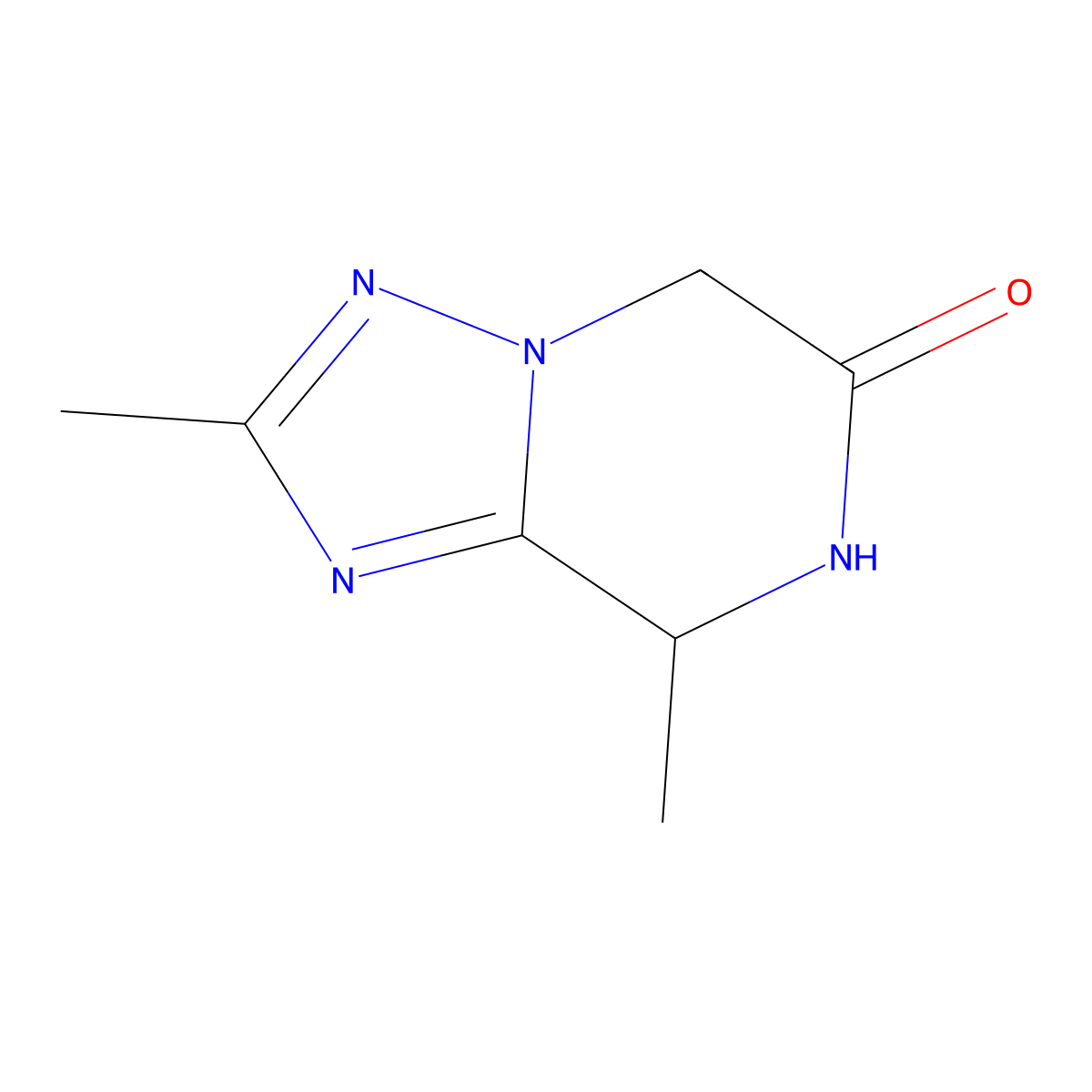 2,8-Dimethyl-7,8-dihydro-[1,2,4]triazolo[1,5-a]pyrazin-6(5H)-one molecular structure, CAS 1956377-47-1