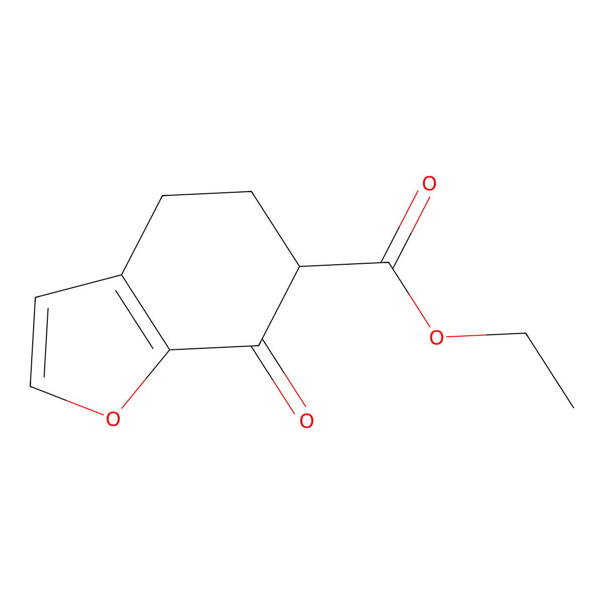 Ethyl 7-oxo-4,5,6,7-tetrahydrobenzofuran-6-carboxylate molecular structure, CAS 1956378-86-1