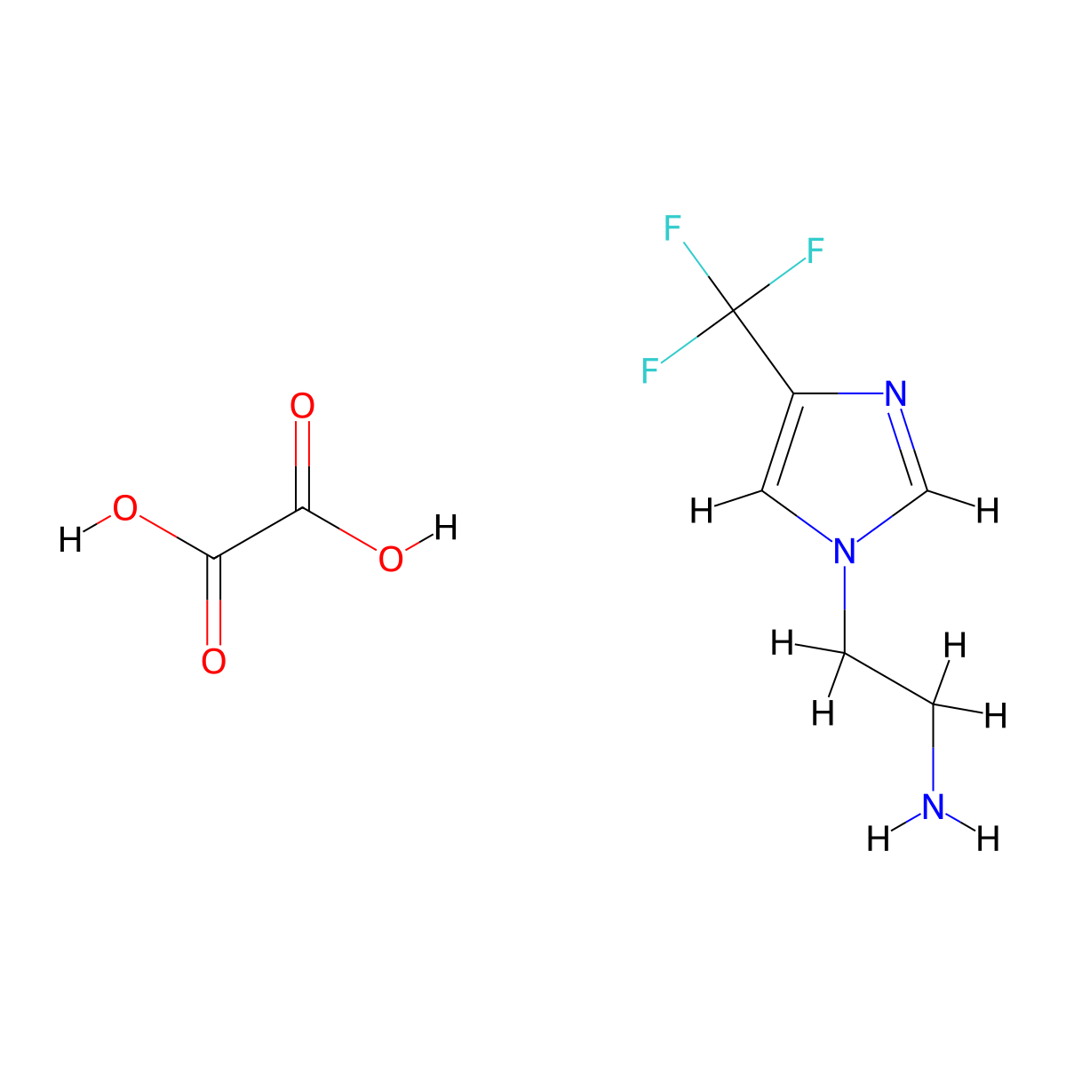 2-(4-(Trifluoromethyl)-1H-imidazol-1-yl)ethanamine oxalate molecular structure, CAS 1956379-22-8