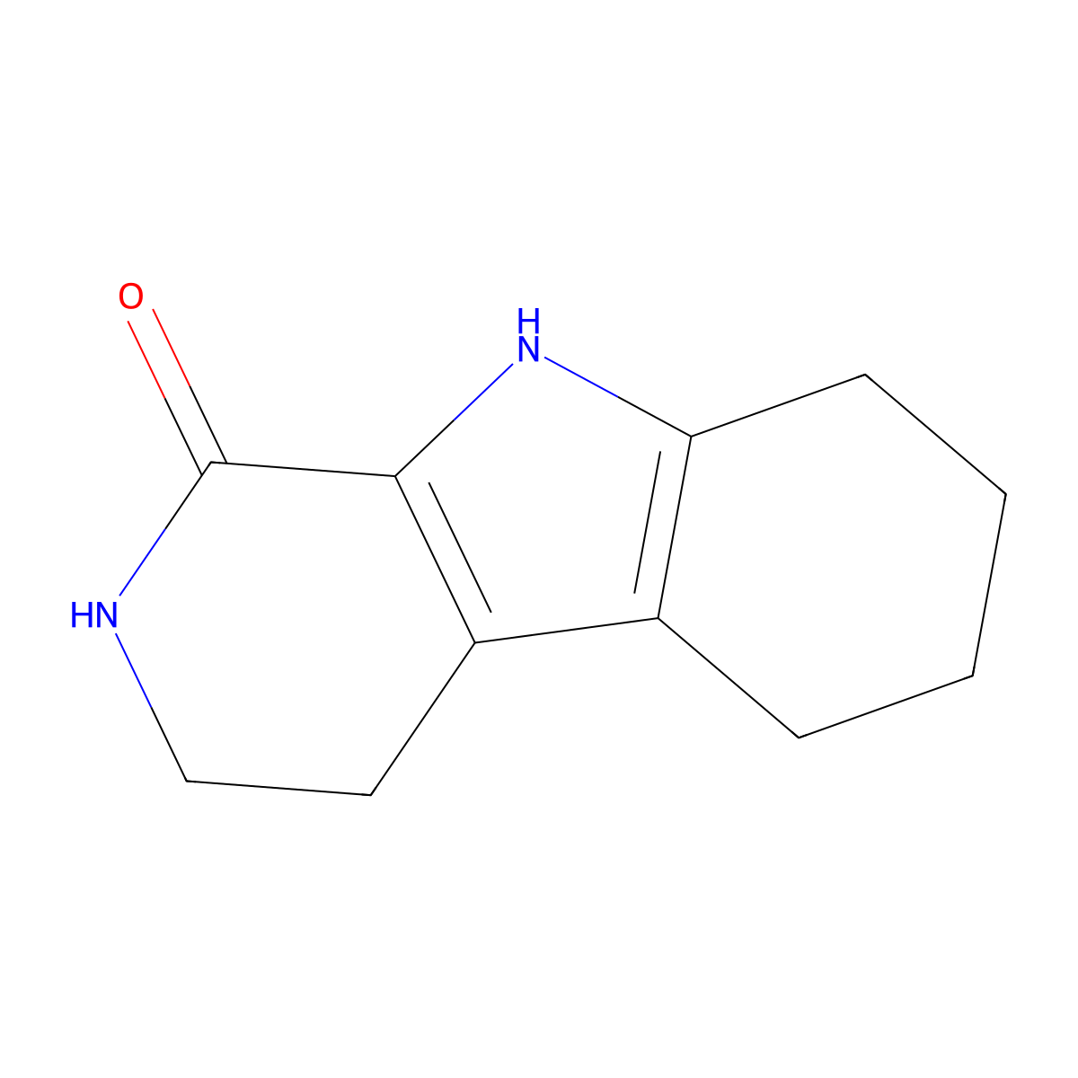 2,3,4,5,6,7,8,9-Octahydro-1H-pyrido[3,4-b]indol-1-one molecular structure, CAS 1956379-38-6