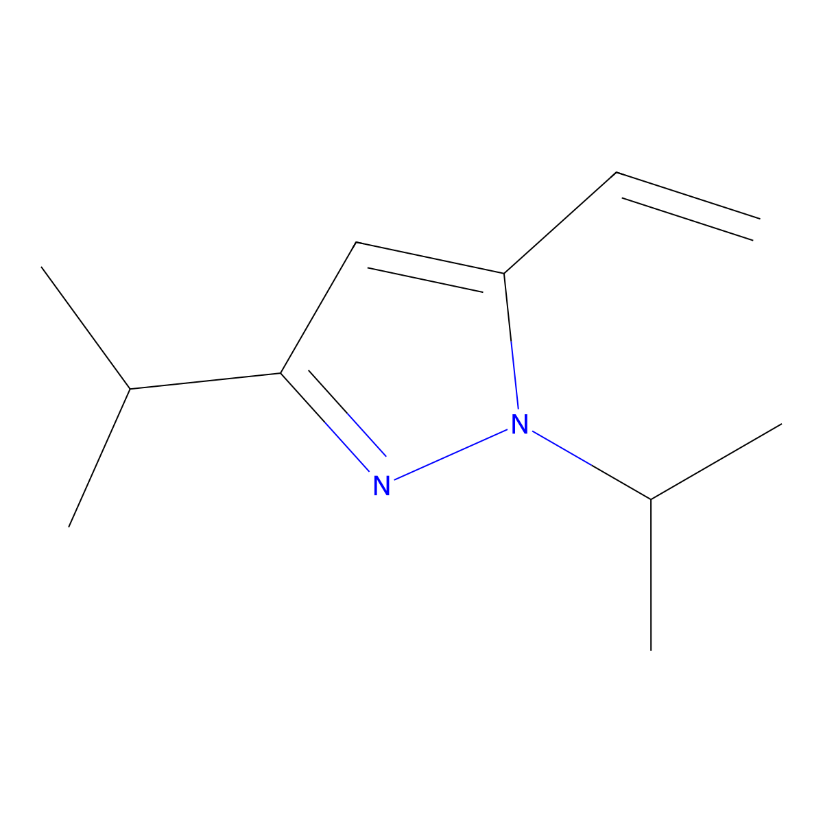 1,3-Diisopropyl-5-vinyl-1H-pyrazole molecular structure, CAS 1956379-73-9