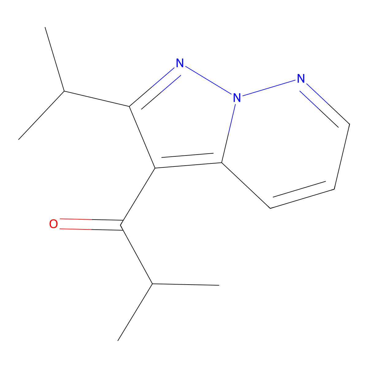1-(2-Isopropylpyrazolo[1,5-b]pyridazin-3-yl)-2-methylpropan-1-one molecular structure, CAS 1956380-32-7