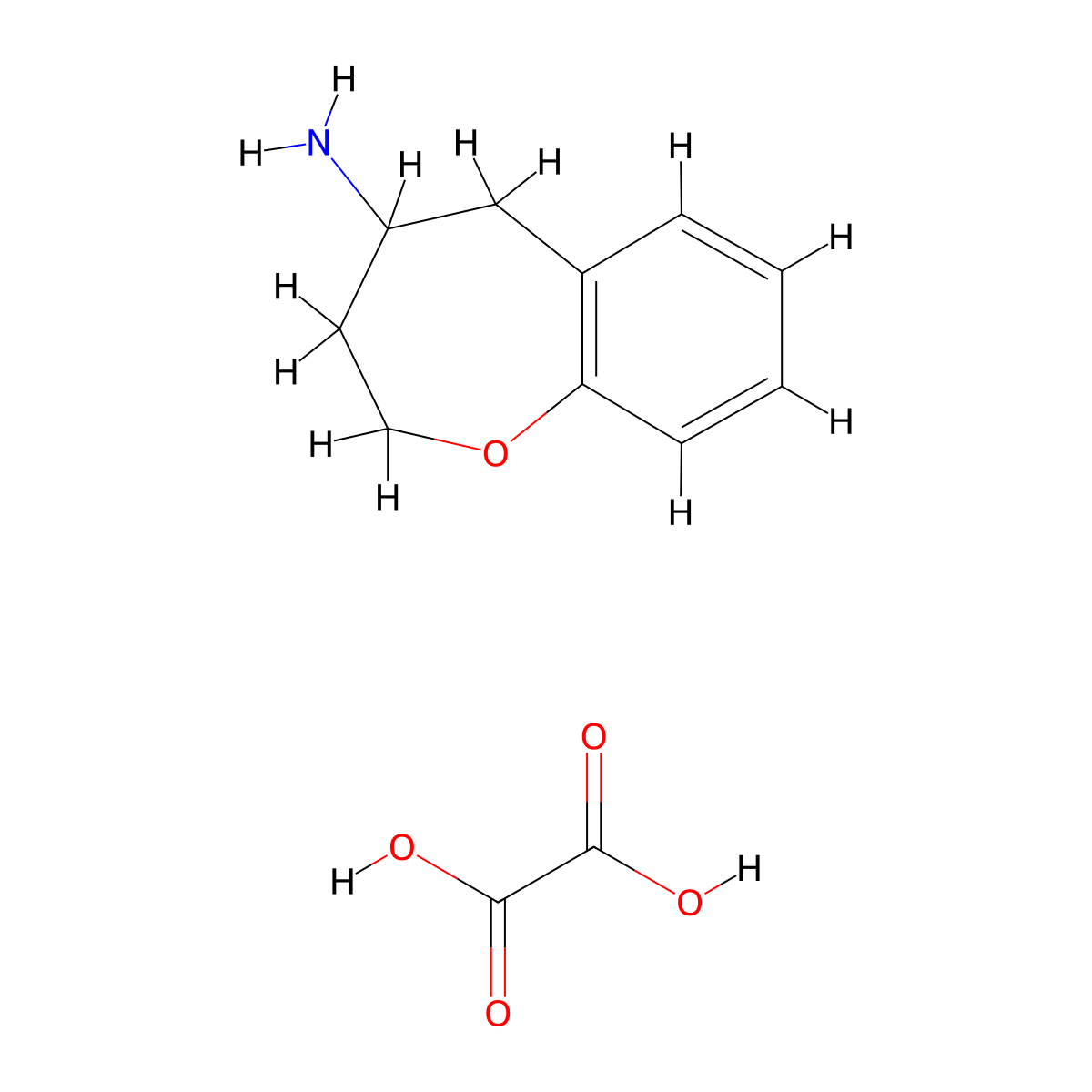 2,3,4,5-Tetrahydrobenzo[b]oxepin-4-amine oxalate molecular structure, CAS 1956380-62-3