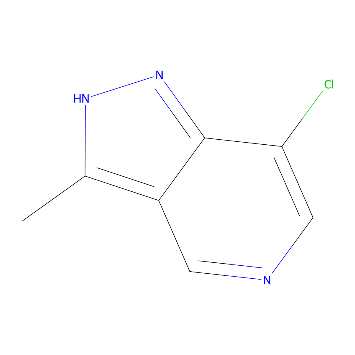 7-Chloro-3-methyl-1H-pyrazolo[4,3-c]pyridine molecular structure, CAS 1956380-86-1