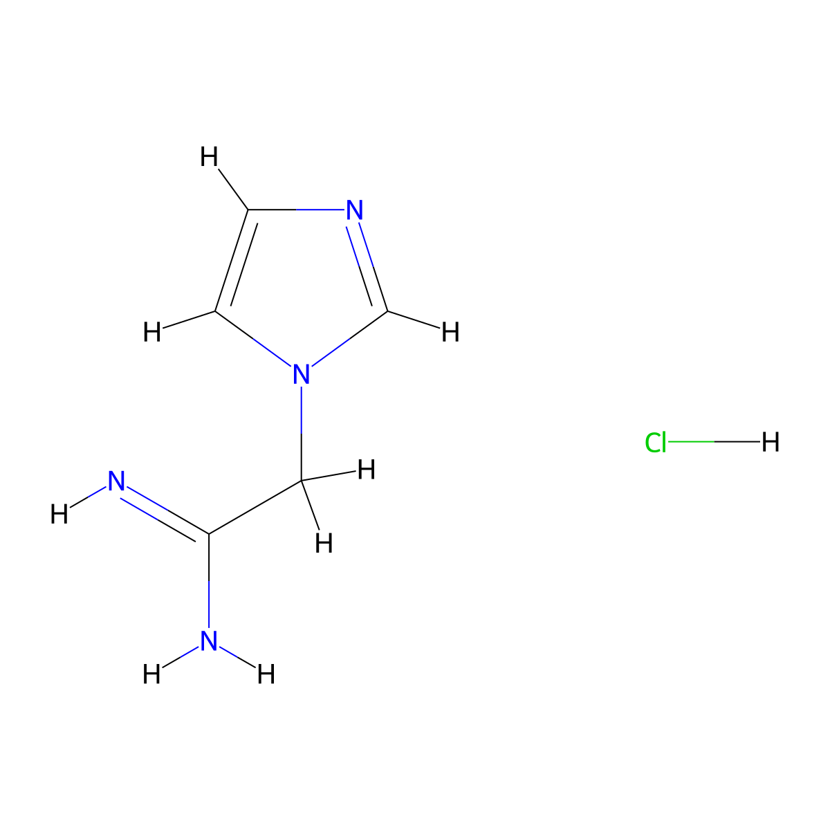 2-(1H-Imidazol-1-yl)acetimidamide hydrochloride molecular structure, CAS 1956381-56-8