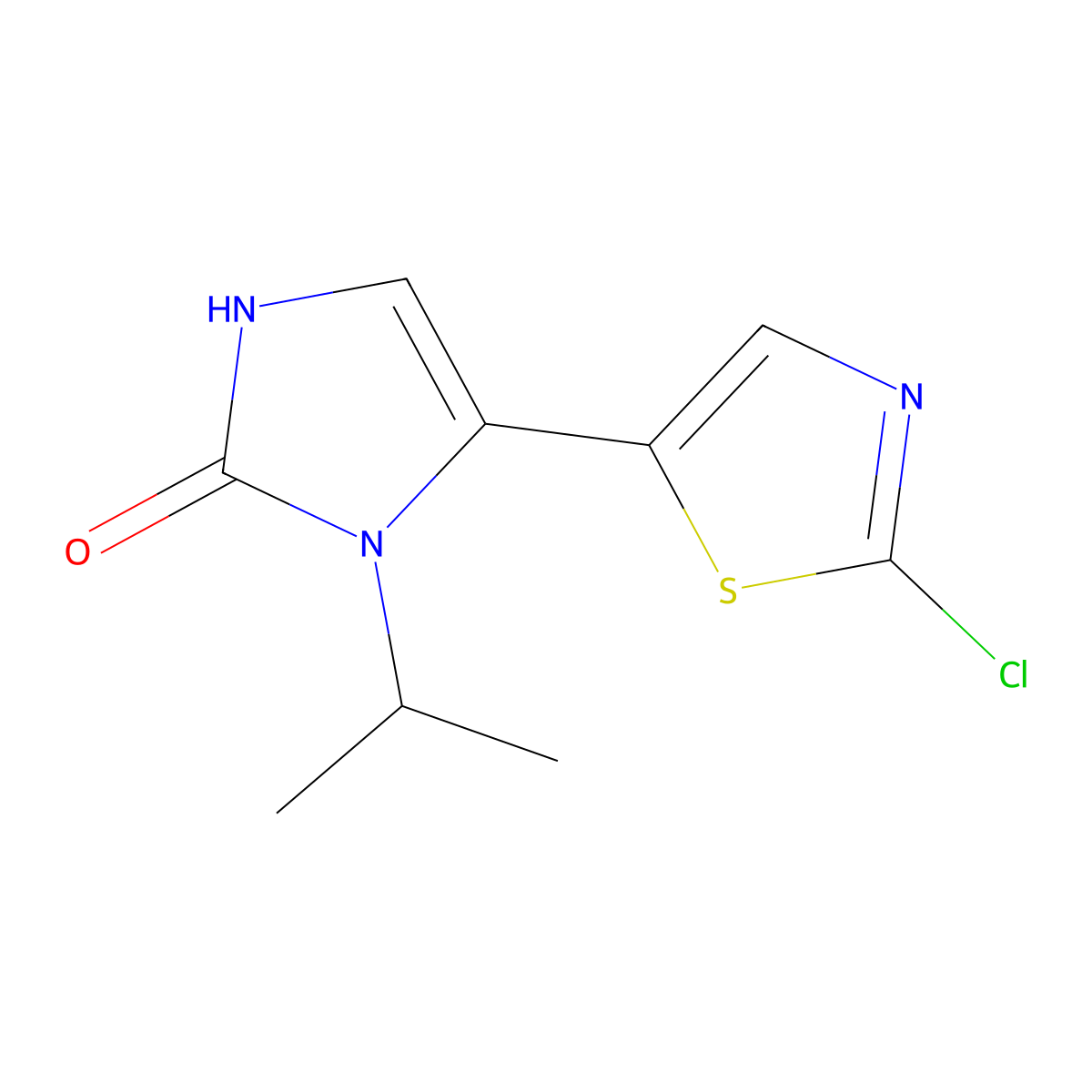 5-(2-Chlorothiazol-5-yl)-1-isopropyl-1H-imidazol-2(3H)-one molecular structure, CAS 1956382-14-1
