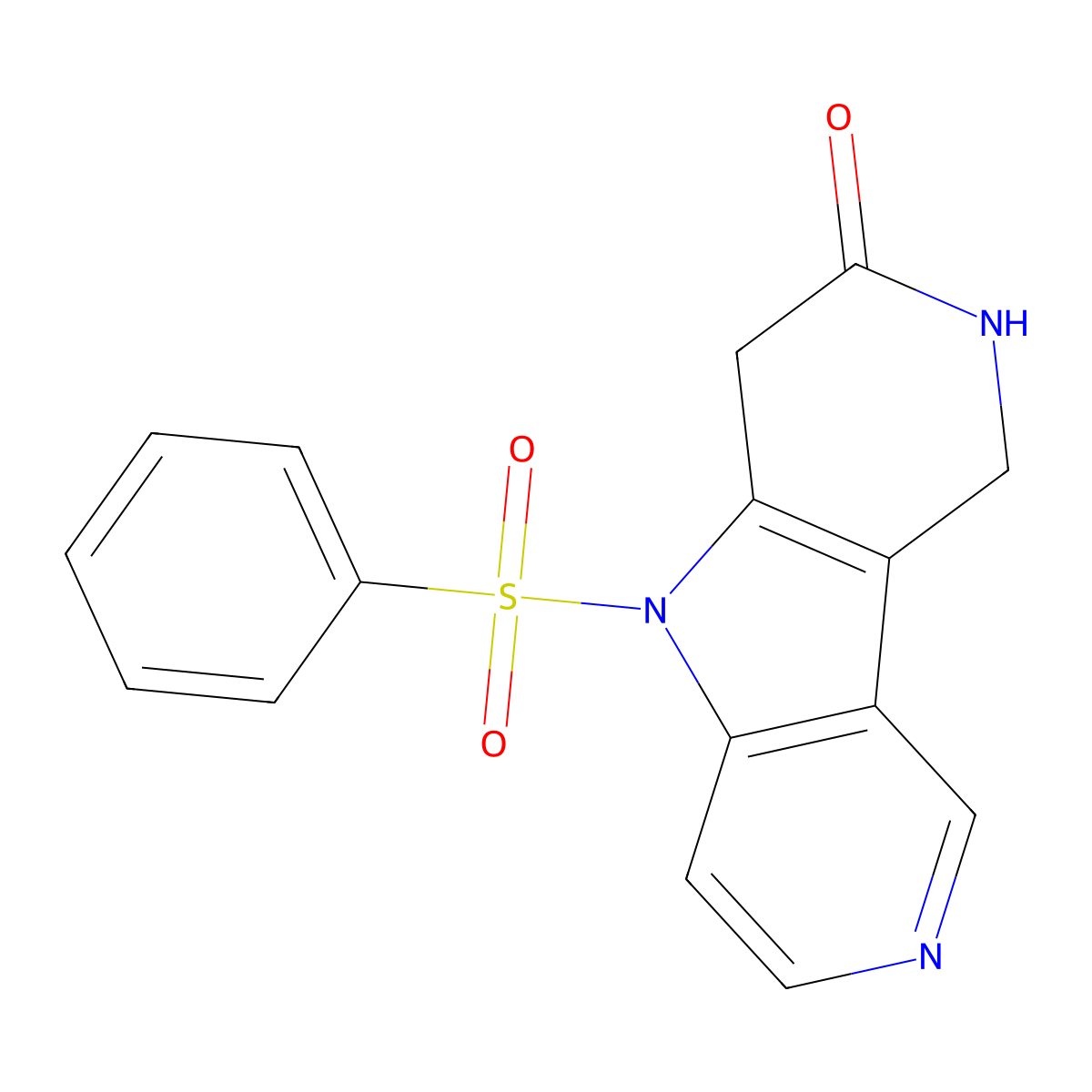 5-(Phenylsulfonyl)-4,5-dihydro-1H-pyrrolo[3,2-c:4,5-c']dipyridin-3(2H)-one molecular structure, CAS 1956382-25-4