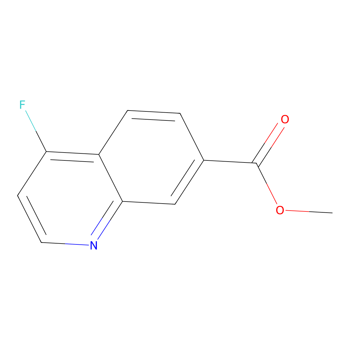 Methyl 4-fluoroquinoline-7-carboxylate molecular structure, CAS 1956382-52-7