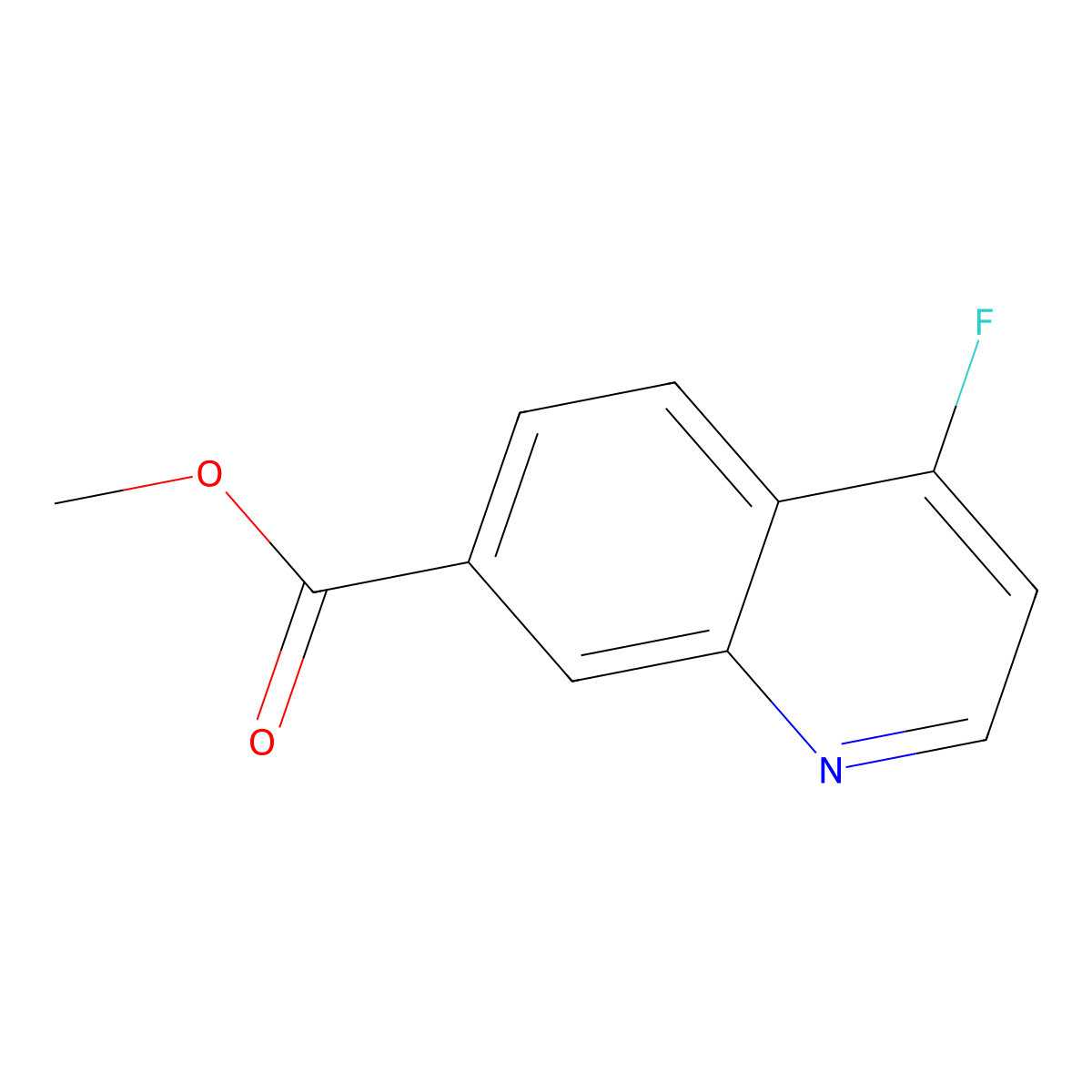 Methyl 4-fluoroquinoline-7-carboxylate molecular structure, CAS 1956382-52-7