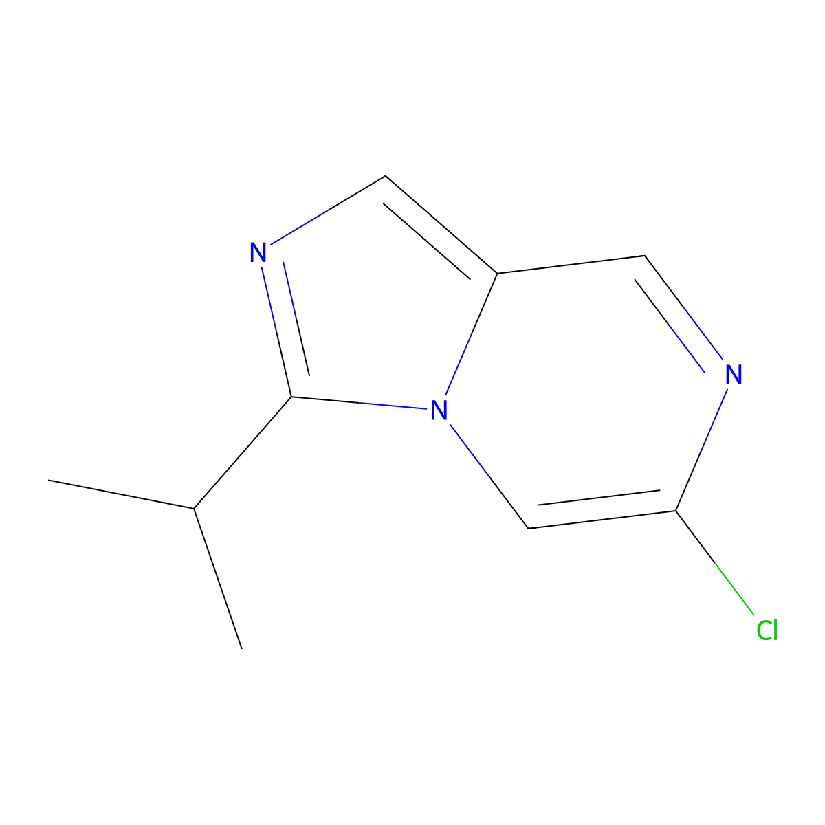 6-Chloro-3-isopropylimidazo[1,5-a]pyrazine molecular structure, CAS 1956382-72-1