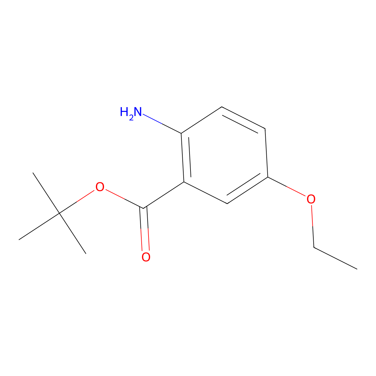 tert-Butyl 2-amino-5-ethoxybenzoate molecular structure, CAS 1956383-31-5