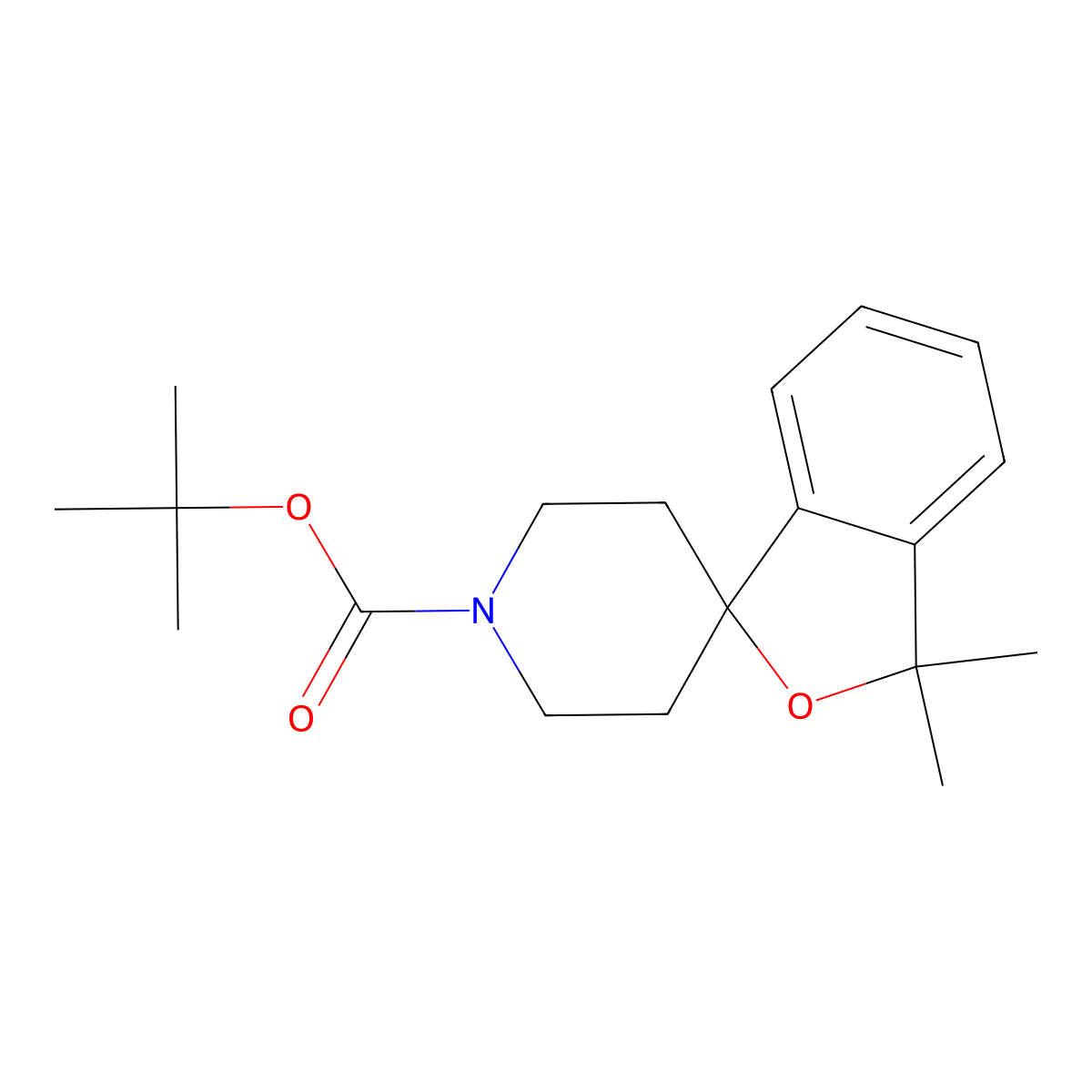 tert-Butyl 3,3-dimethyl-3H-spiro[isobenzofuran-1,4'-piperidine]-1'-carboxylate molecular structure, CAS 1956383-42-8