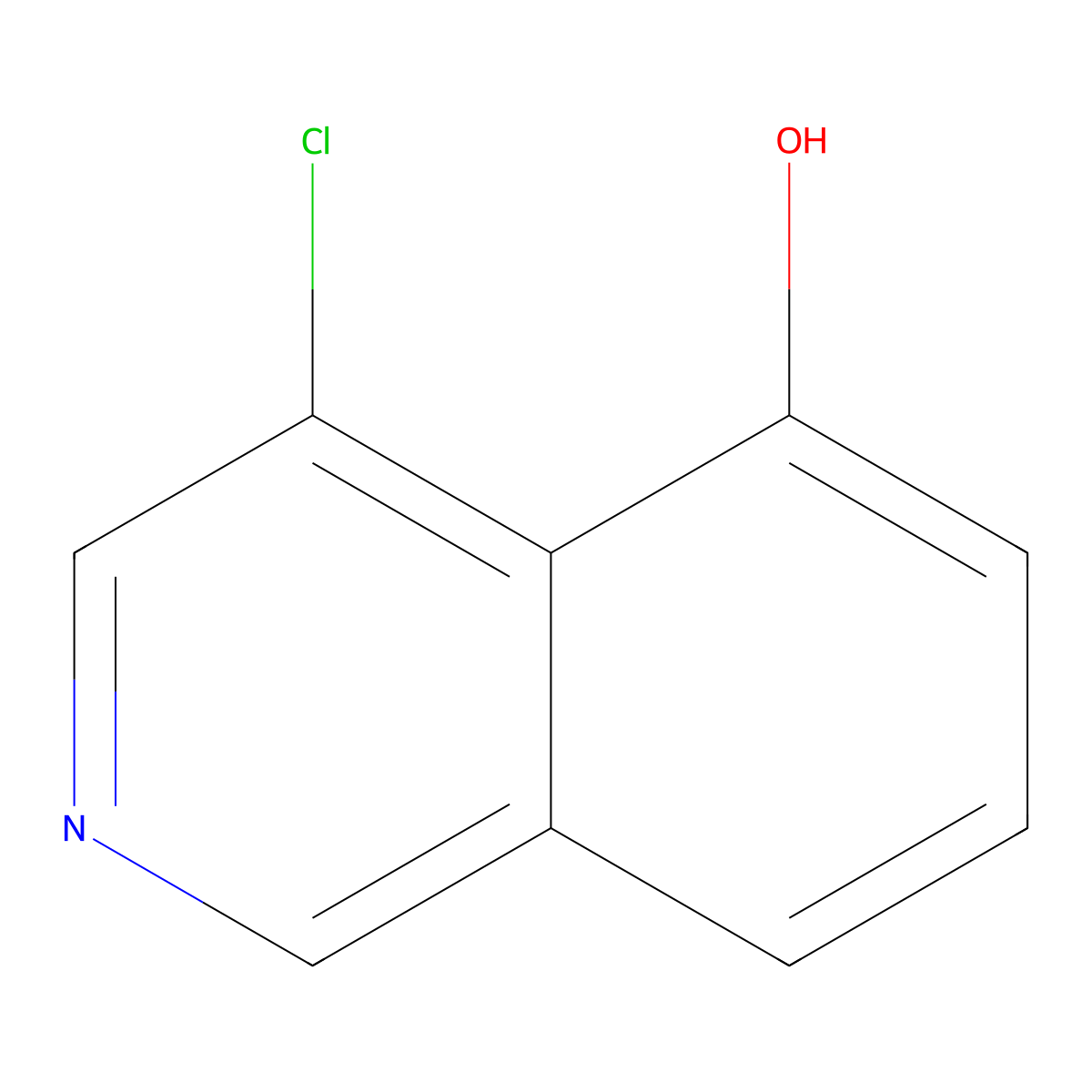 4-Chloroisoquinolin-5-ol molecular structure, CAS 1956384-89-6