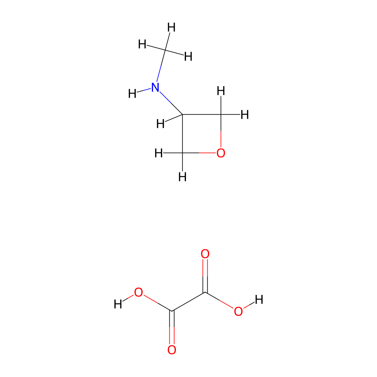 N-Methyloxetan-3-amine oxalate molecular structure, CAS 1956384-91-0