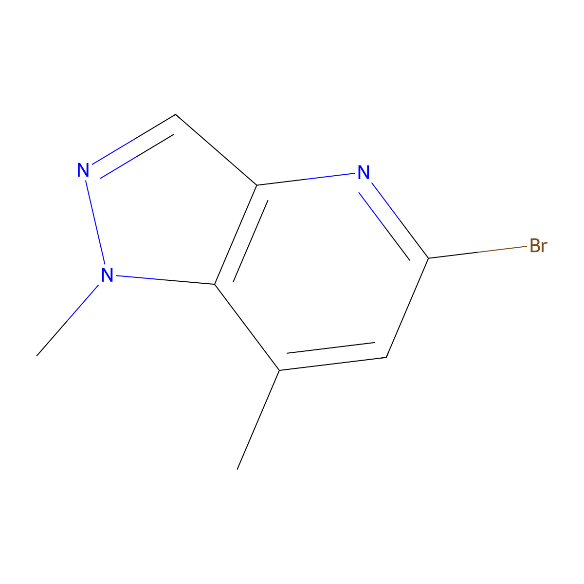 5-Bromo-1,7-dimethyl-1H-pyrazolo[4,3-b]pyridine molecular structure, CAS 1956386-61-0