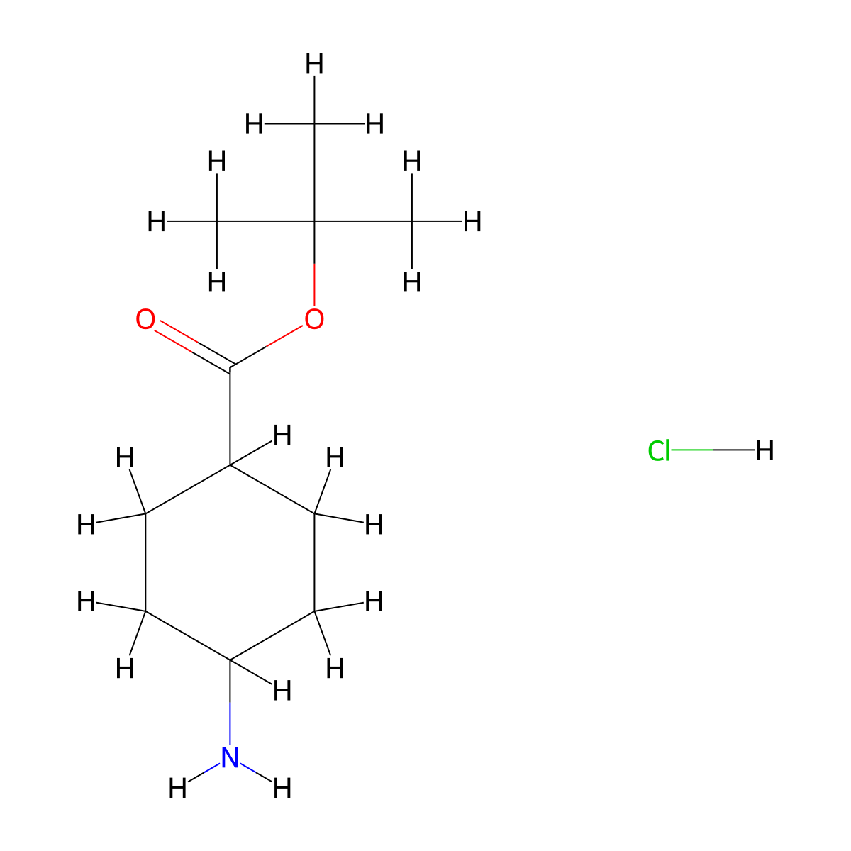 Rac-tert-butyl (1r,4r)-4-aminocyclohexane-1-carboxylate hydrochloride molecular structure, CAS 1956389-81-3