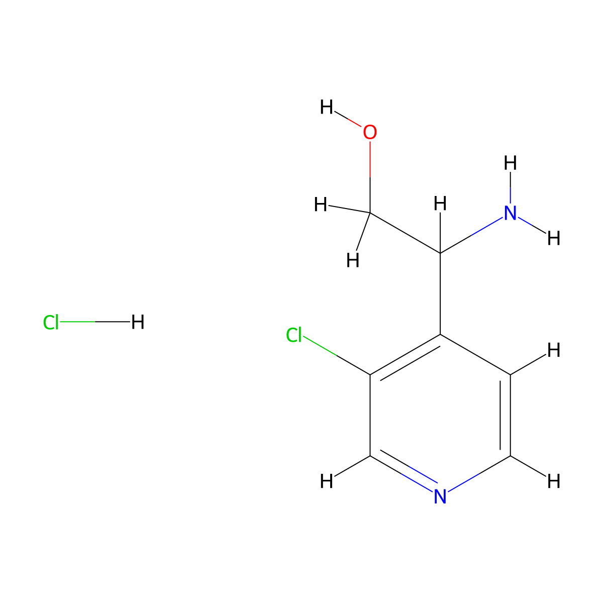 2-Amino-2-(3-chloropyridin-4-yl)ethanol hydrochloride molecular structure, CAS 1956389-98-2
