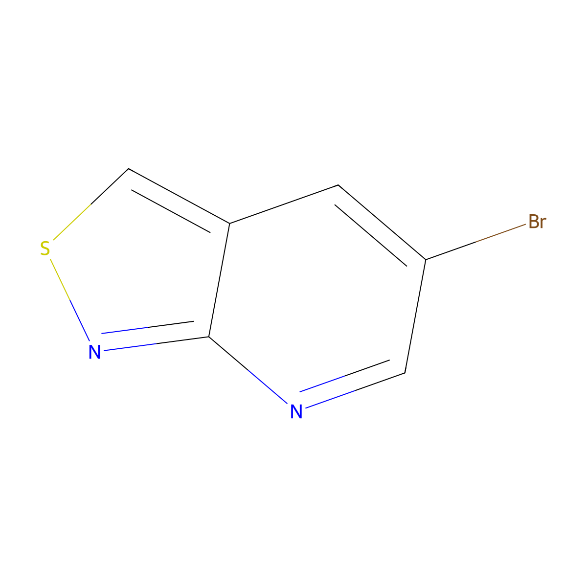 5-Bromoisothiazolo[3,4-b]pyridine molecular structure, CAS 1956390-00-3