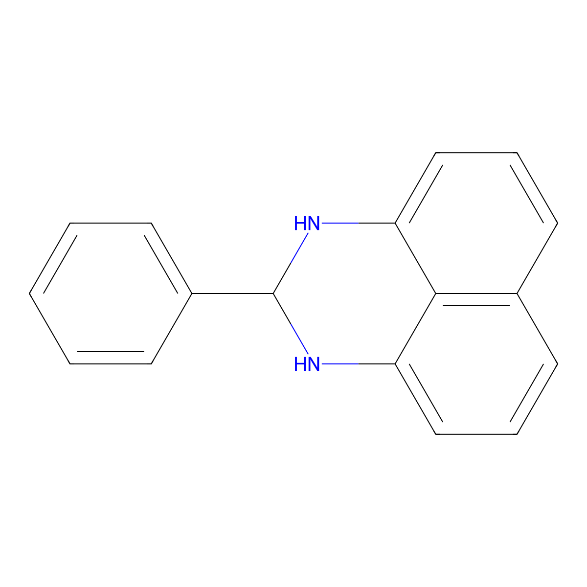 2-Phenyl-2,3-dihydro-1H-perimidine molecular structure, CAS 19564-07-9