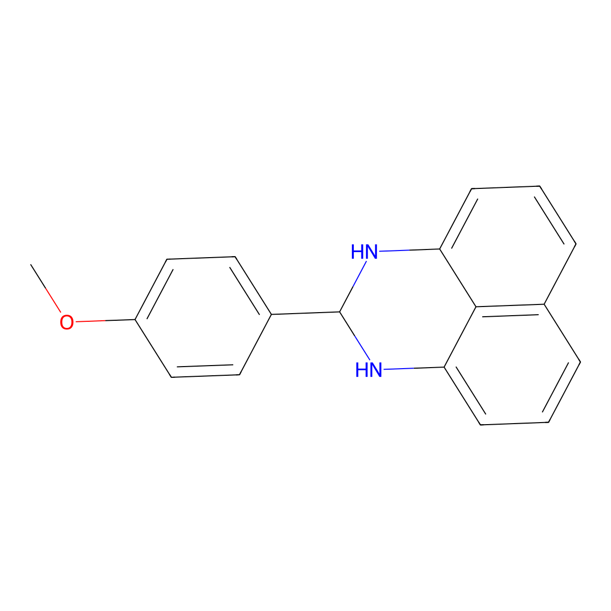 2-(4-Methoxyphenyl)-2,3-dihydro-1h-perimidine molecular structure, CAS 19564-09-1