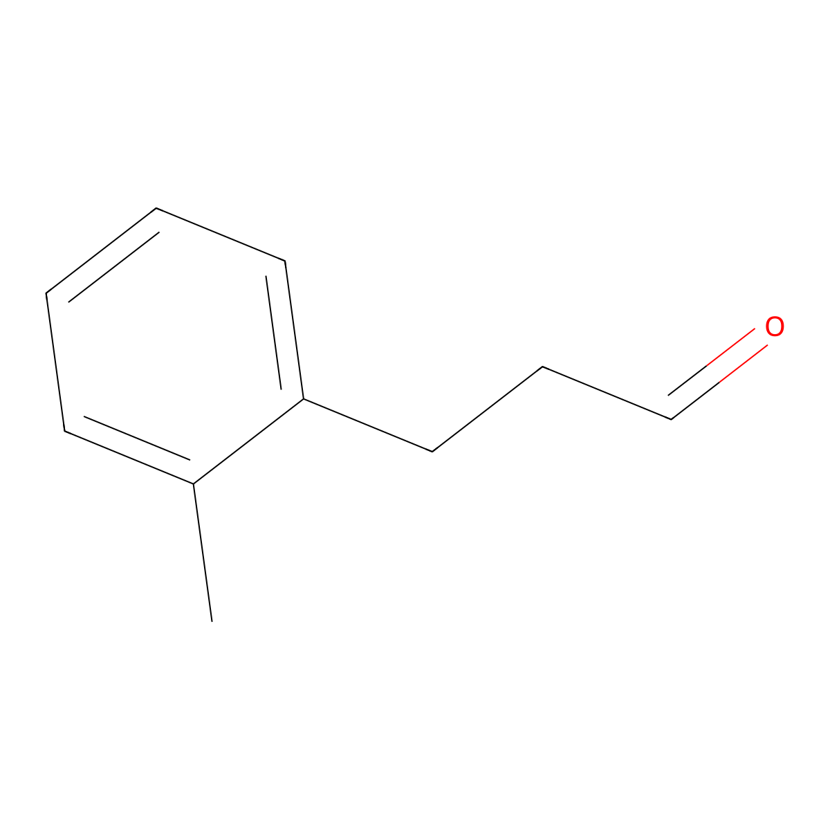 3-(2-Methylphenyl)propanal molecular structure, CAS 19564-40-0