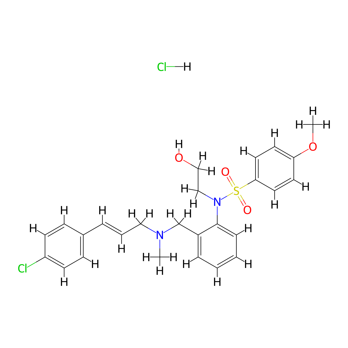 KN-93 hydrochloride molecular structure, CAS 1956426-56-4
