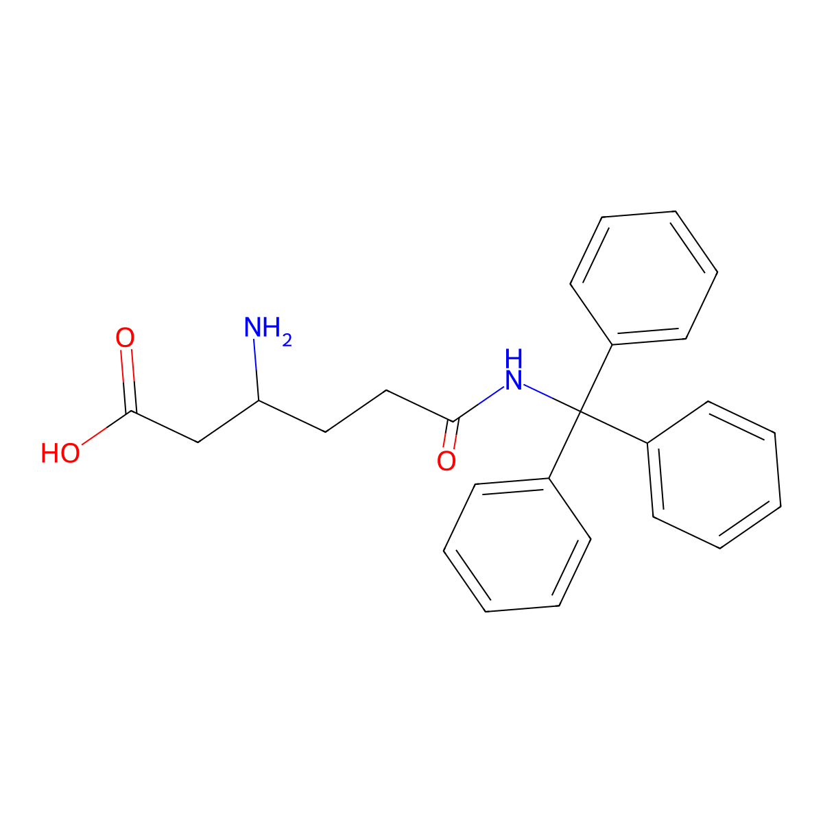 (S)-3-Amino-6-oxo-6-(tritylamino)hexanoic acid molecular structure, CAS 1956436-61-5