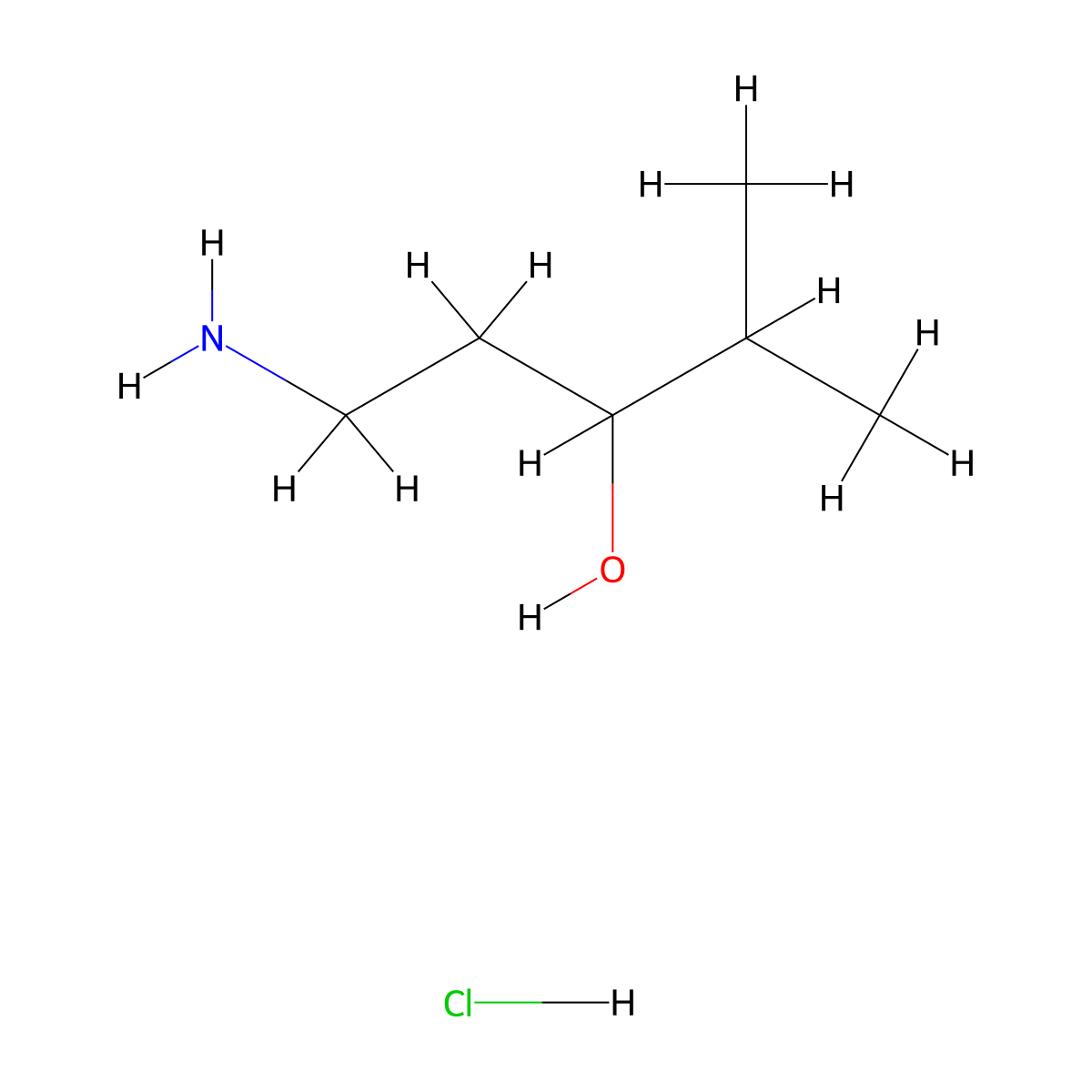 1-Amino-4-methylpentan-3-ol;hydrochloride molecular structure, CAS 1956436-90-0