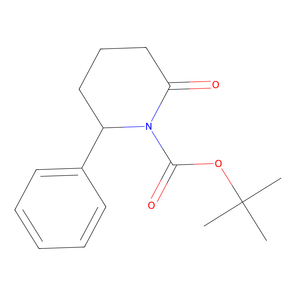 (R)-1-Boc-6-phenyl-2-piperidinone molecular structure, CAS 1956436-99-9