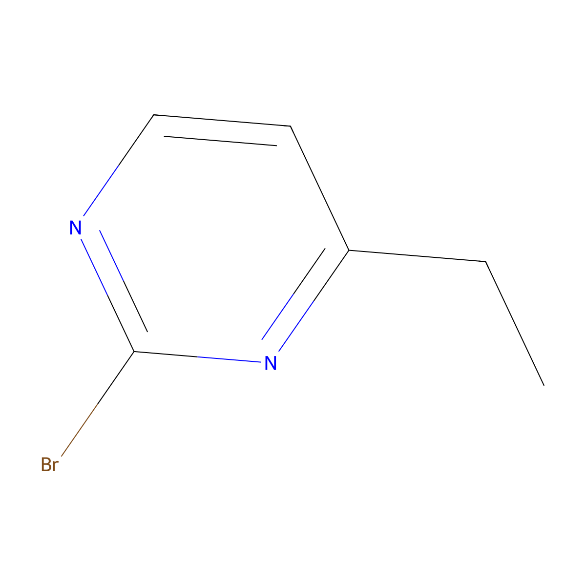 2-Bromo-4-ethylpyrimidine molecular structure, CAS 195708-66-8