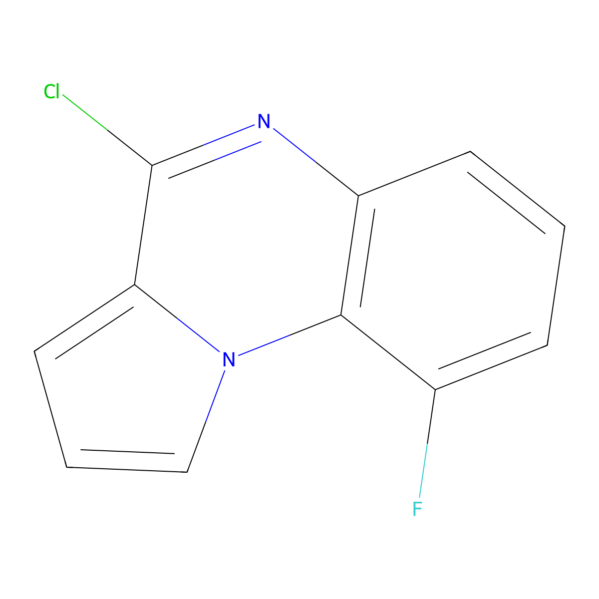 4-Chloro-9-fluoropyrrolo[1,2-a]quinoxaline molecular structure, CAS 195711-38-7