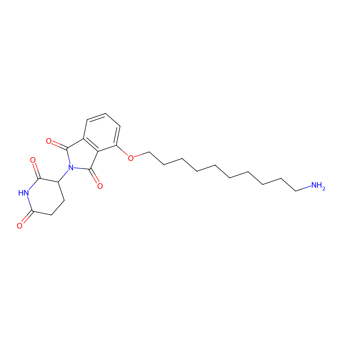 Thalidomide-O-C10-NH2 molecular structure, CAS 1957236-08-6