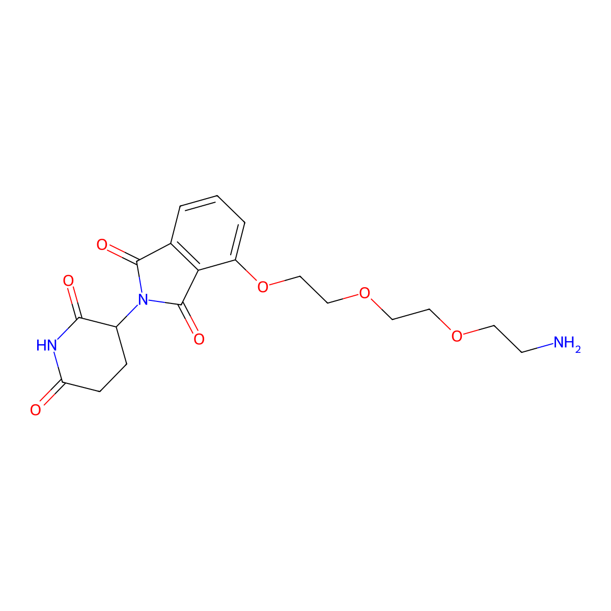 Thalidomide-PEG3-NH2 molecular structure, CAS 1957236-10-0