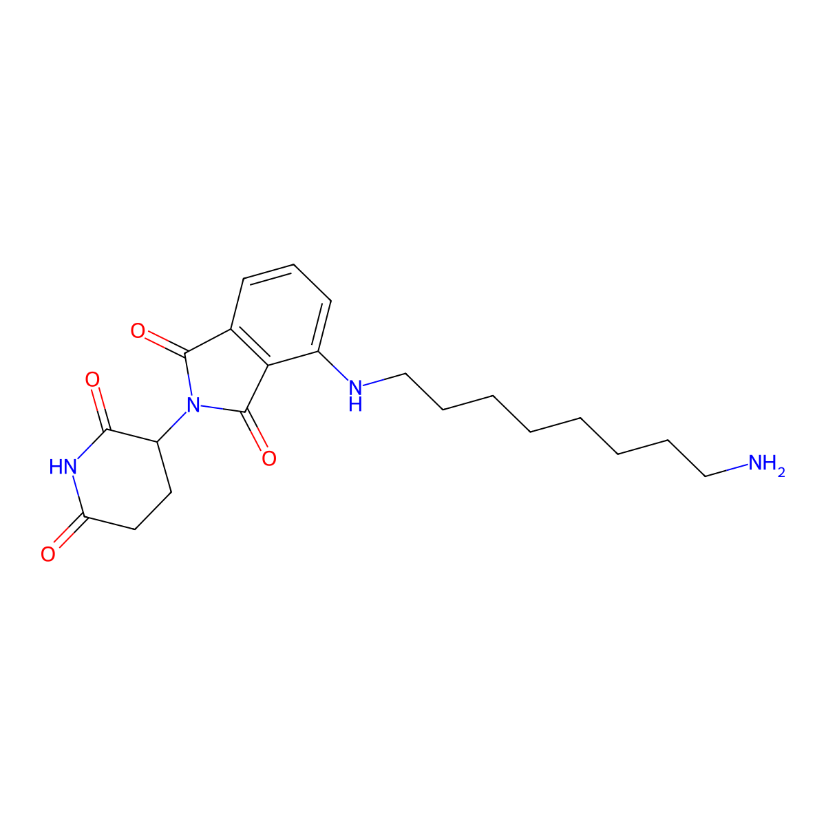 4-((8-Aminooctyl)amino)-2-(2,6-dioxopiperidin-3-yl)isoindoline-1,3-dione molecular structure, CAS 1957236-36-0