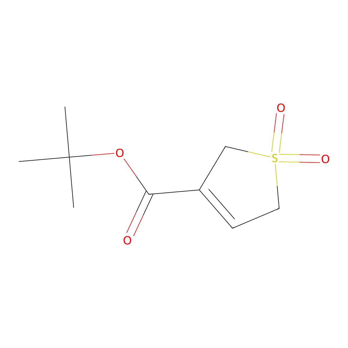 Tert-butyl 1,1-dioxo-2,5-dihydro-1lambda6-thiophene-3-carboxylate molecular structure, CAS 195724-29-9