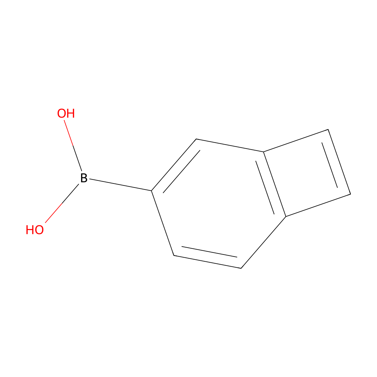 Benzocyclobutene-4-boronic acid molecular structure, CAS 195730-31-5