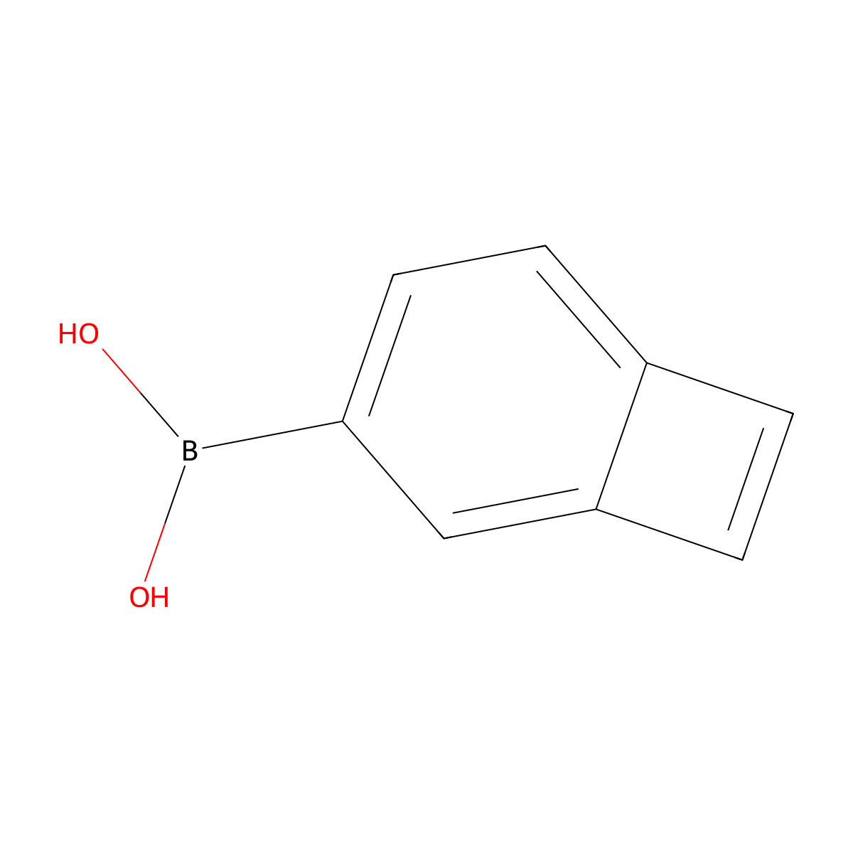 Benzocyclobutene-4-boronic acid molecular structure, CAS 195730-31-5