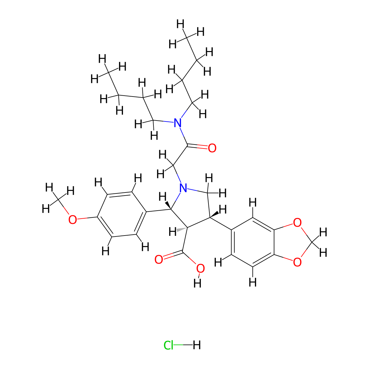 Atrasentan Hydrochloride molecular structure, CAS 195733-43-8