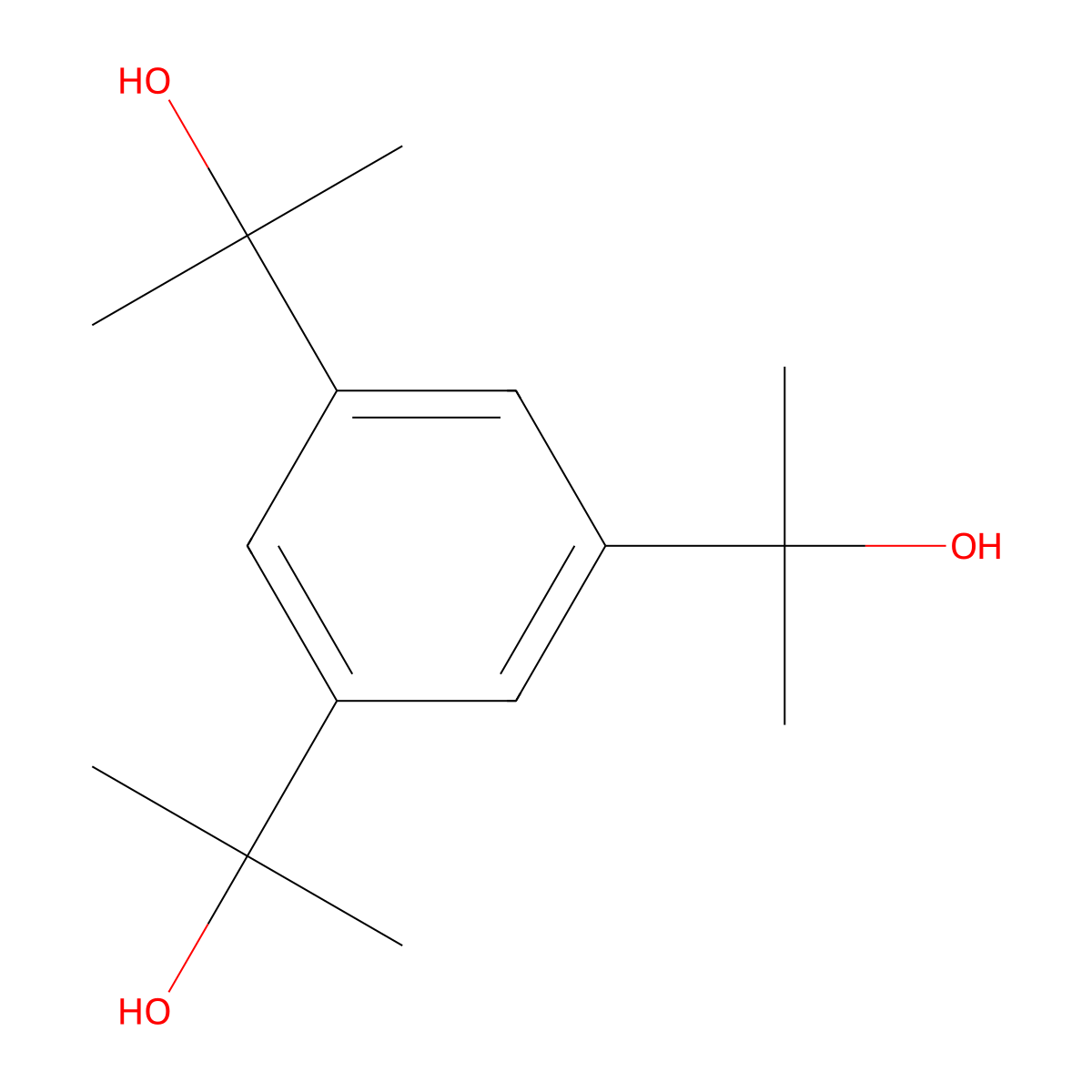 alpha,alpha,alpha',alpha',alpha'',alpha''-Hexamethylbenzene-1,3,5-trimethanol molecular structure, CAS 19576-38-6