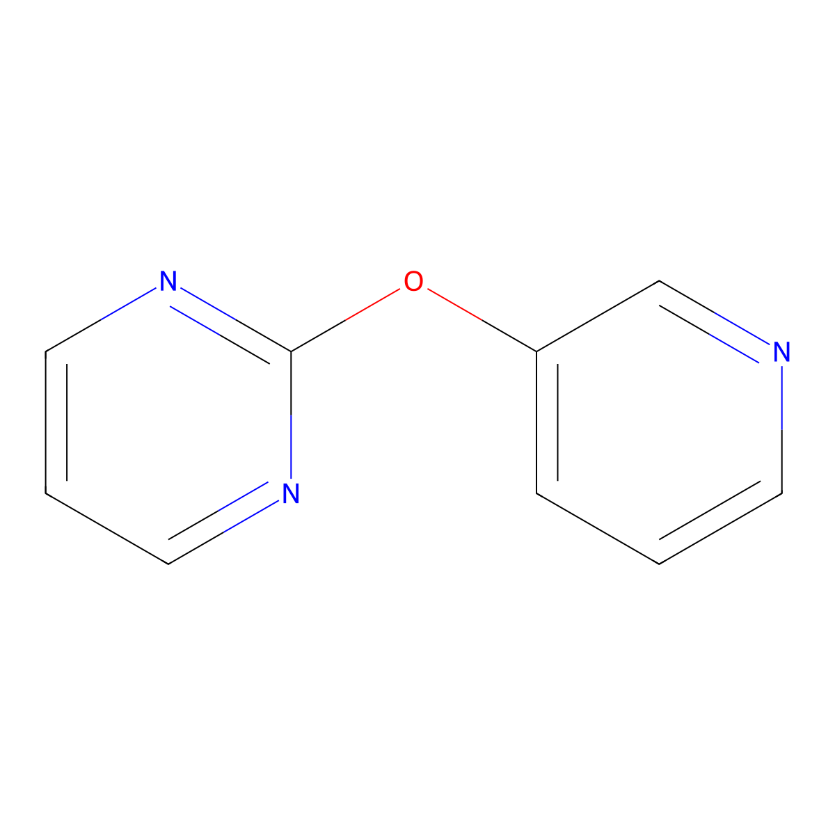 2-(Pyridin-3-yloxy)pyrimidine molecular structure, CAS 19577-18-5