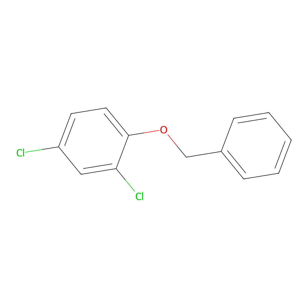 2,4-Dichloro-1-(phenylmethoxy)benzene molecular structure, CAS 19578-69-9