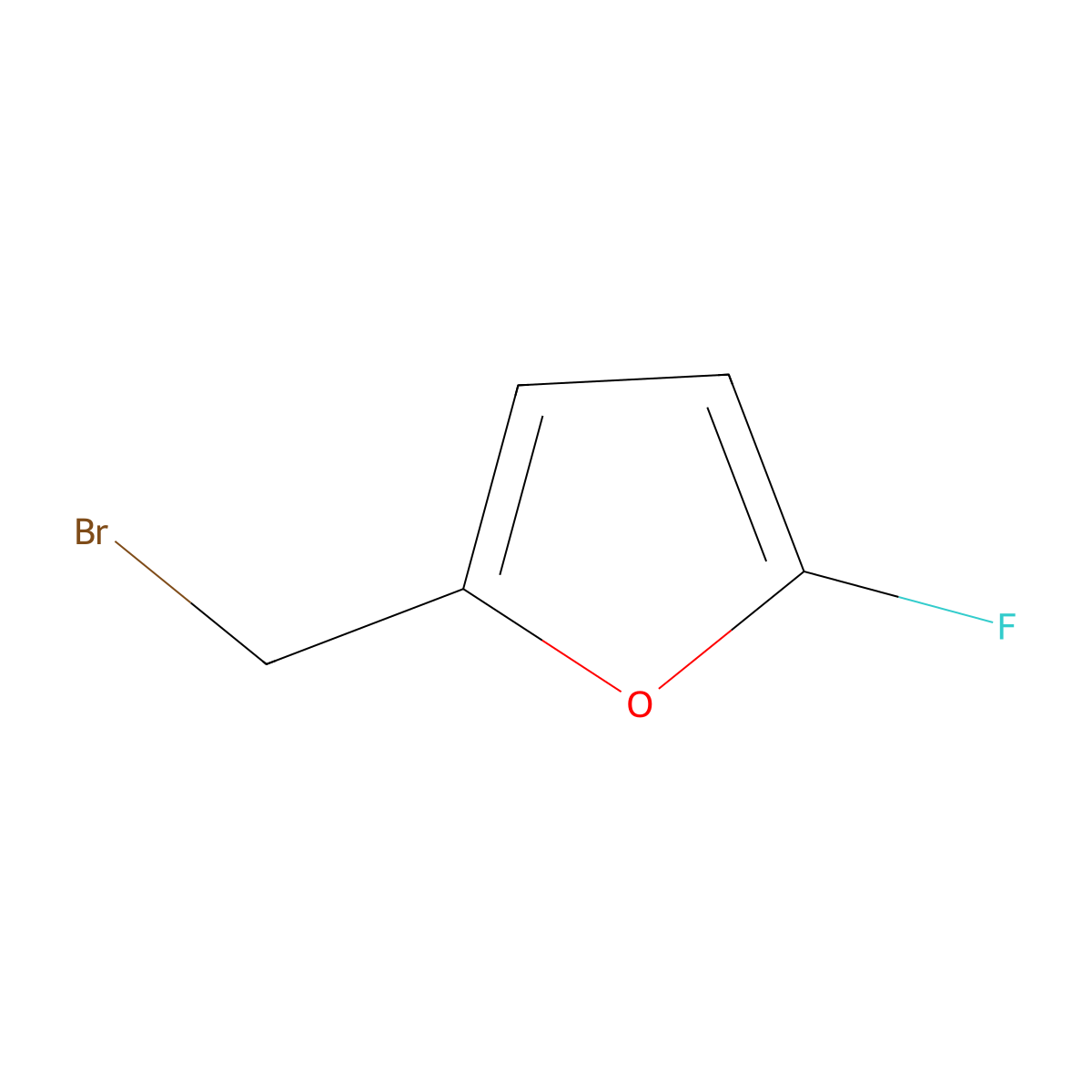 2-(Bromomethyl)-5-fluorofuran molecular structure, CAS 1958055-62-3