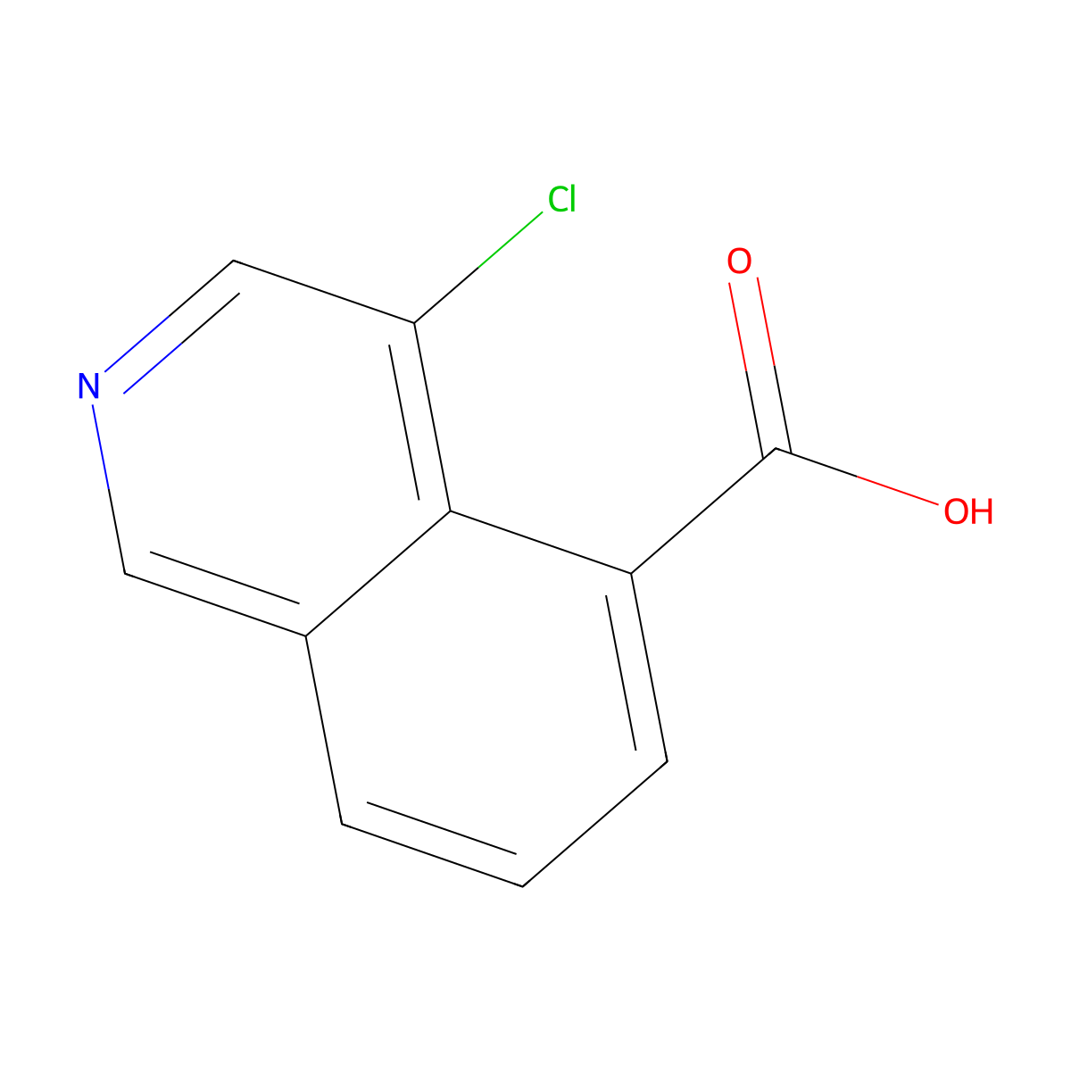 4-Chloroisoquinoline-5-carboxylic acid molecular structure, CAS 1958063-09-6
